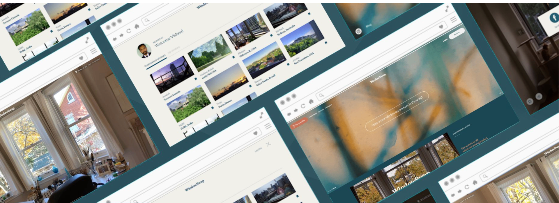 WindowSwap browser collage