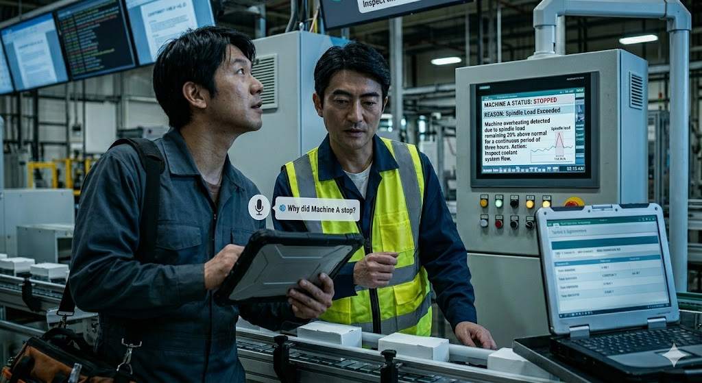 Factories that talk back through conversational AI